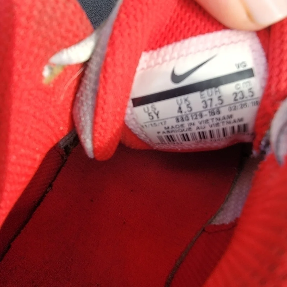 2/$20 Nike Red and White Baseball Spikes 5